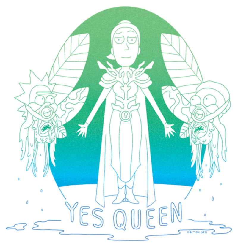 Junior's Rick And Morty Yes Queen Summer T-Shirt