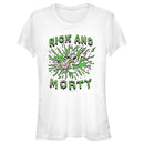 Junior's Rick And Morty Screaming Green Slime Splash T-Shirt