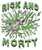 Junior's Rick And Morty Screaming Green Slime Splash T-Shirt