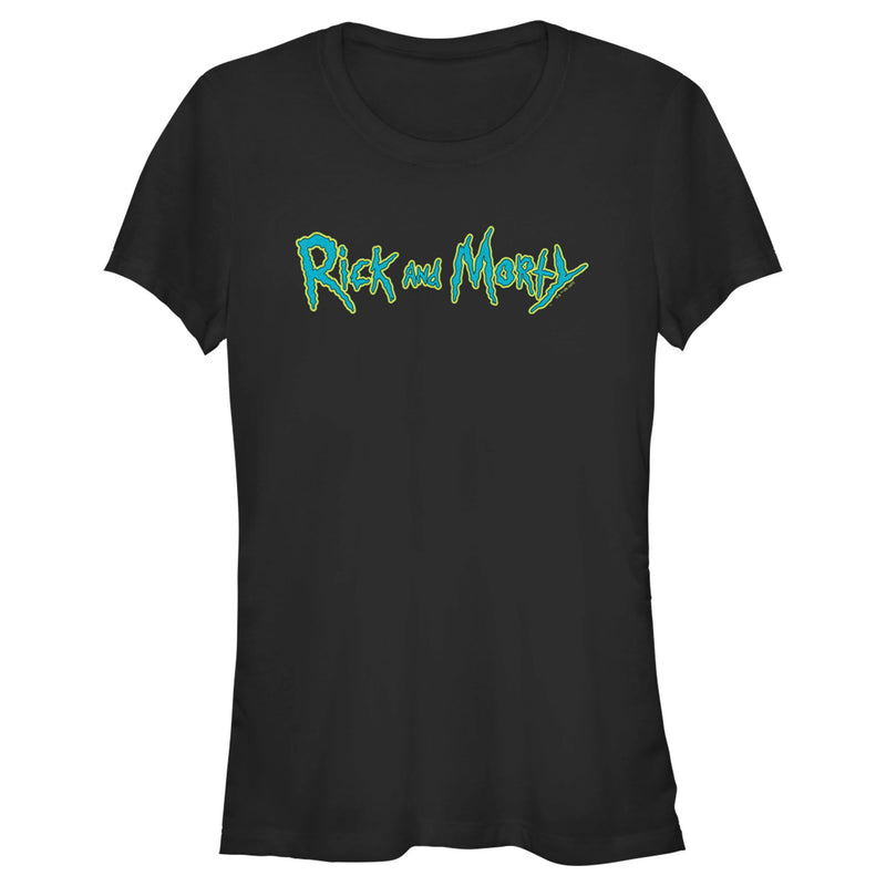 Junior's Rick And Morty Classic Electrical Buzz Logo T-Shirt