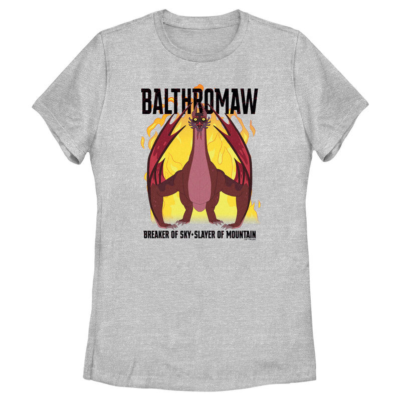 Women's Rick And Morty Balthromaw Breaker of Sky, Slayer of Mountain T-Shirt