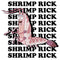 Women's Rick And Morty Shrimp Rick Name Stack T-Shirt