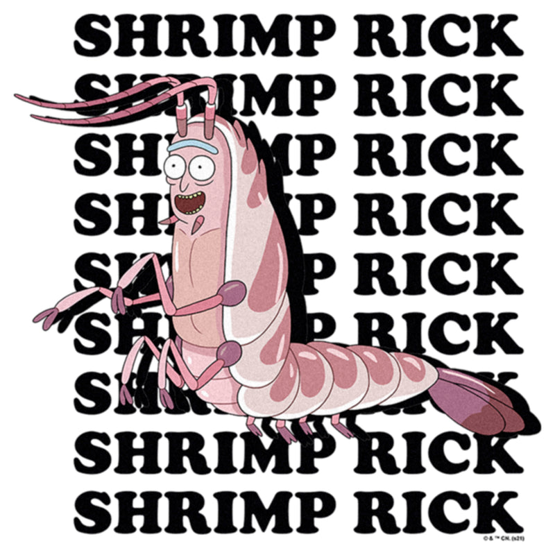 Women's Rick And Morty Shrimp Rick Name Stack T-Shirt