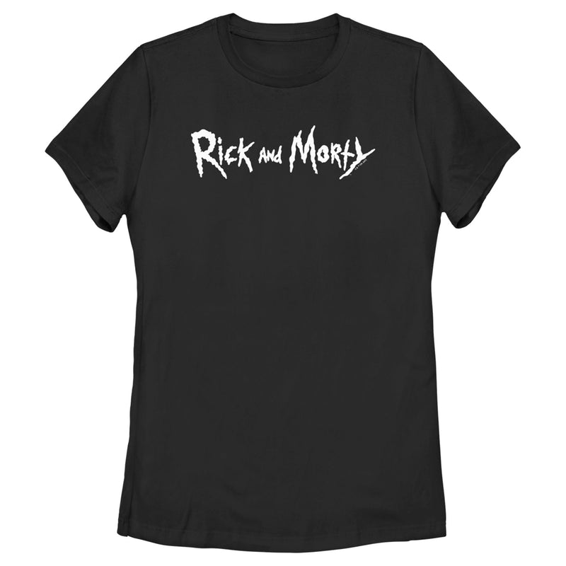 Women's Rick And Morty White Logo T-Shirt