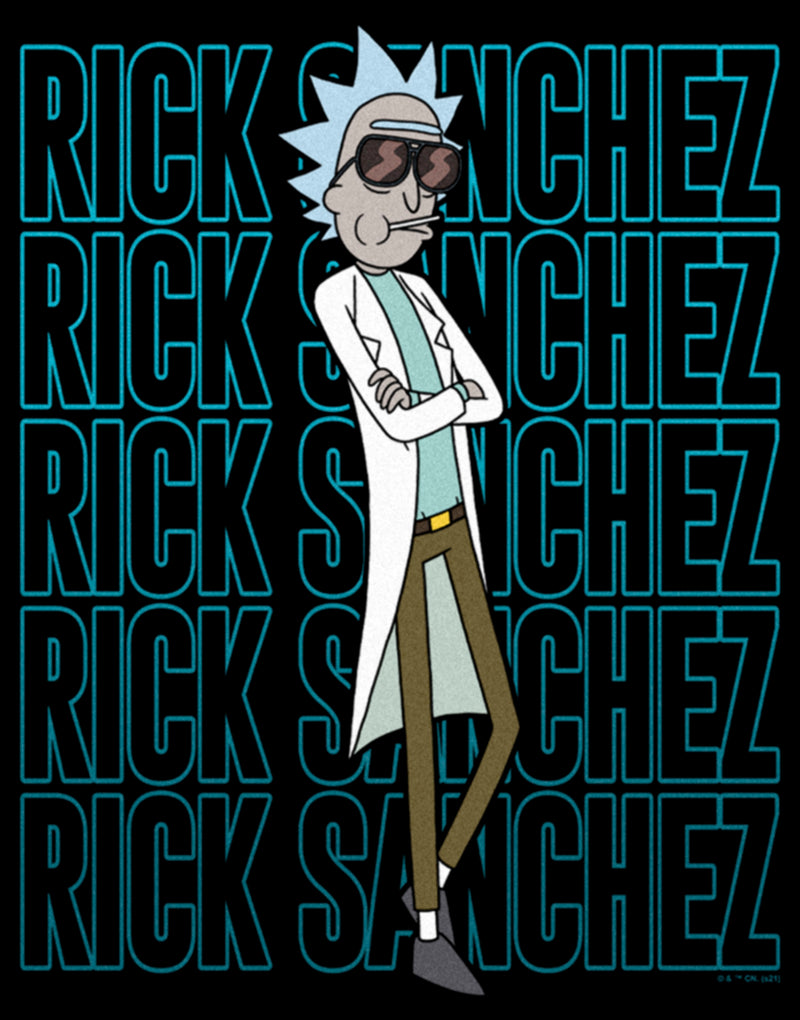 Women's Rick And Morty Rick Sanchez Name Stack T-Shirt