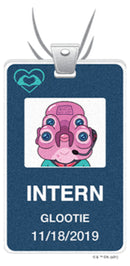 Junior's Rick And Morty Intern Glootie Security Badge T-Shirt