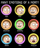 Junior's Rick And Morty Many Emotions of a Morty T-Shirt