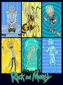 Men's Rick And Morty The Many Forms of Rick T-Shirt