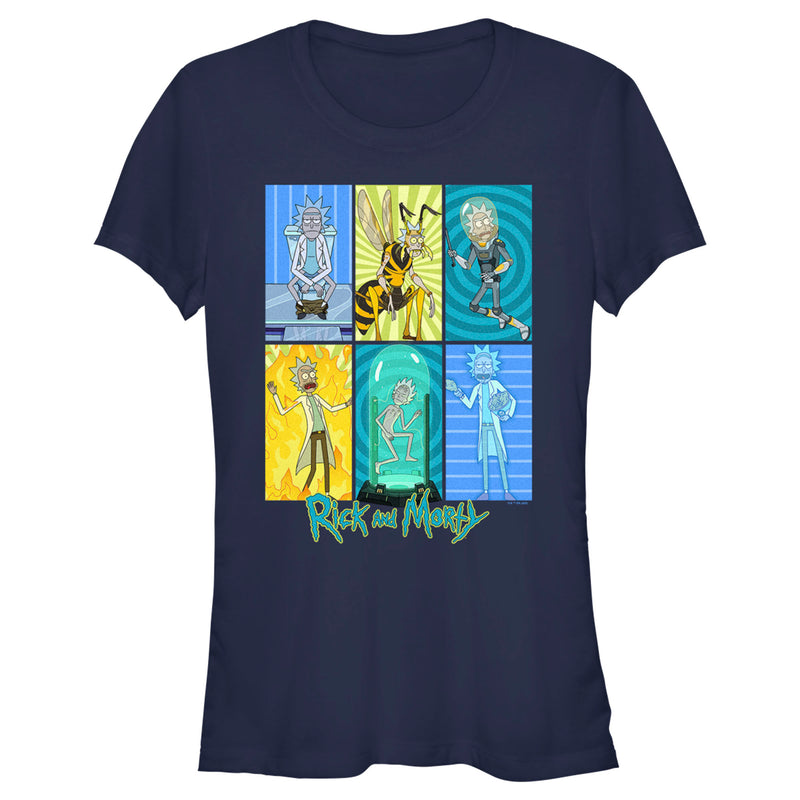 Junior's Rick And Morty The Many Forms of Rick T-Shirt