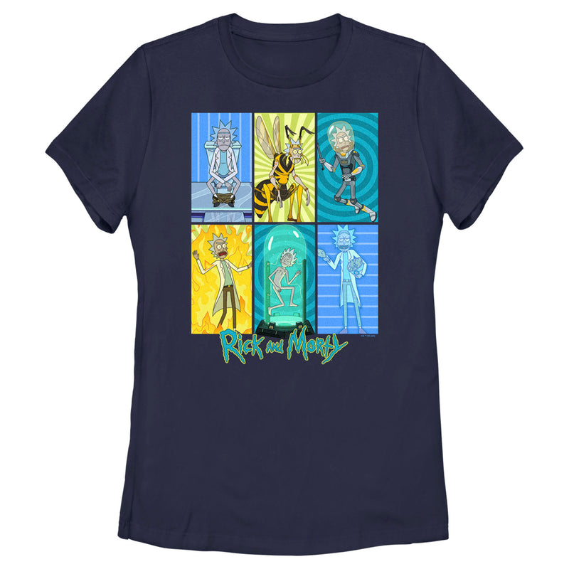 Women's Rick And Morty The Many Forms of Rick T-Shirt