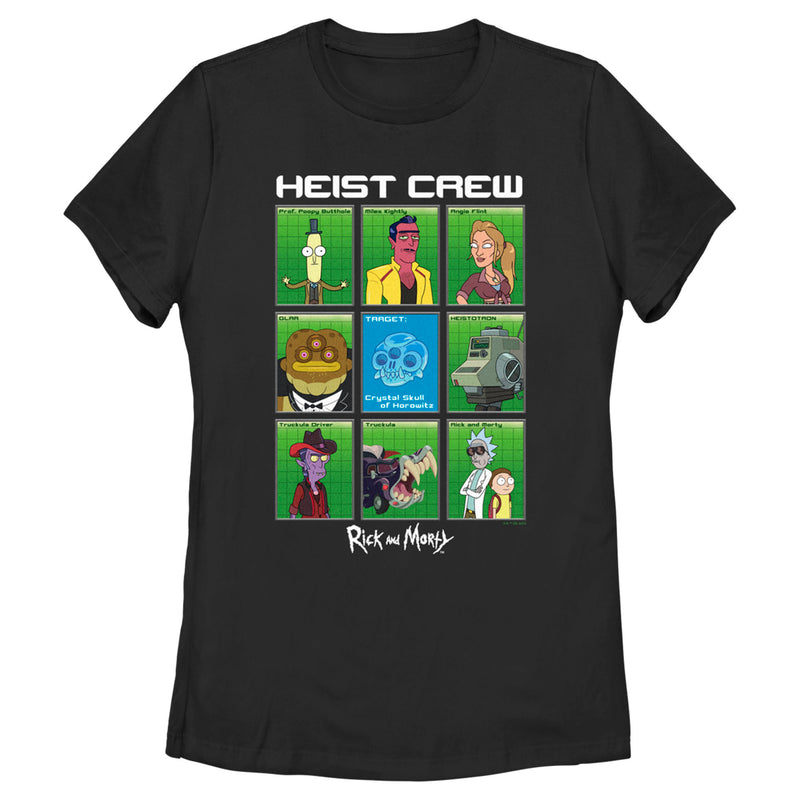 Women's Rick And Morty Featuring The Heist Crew T-Shirt