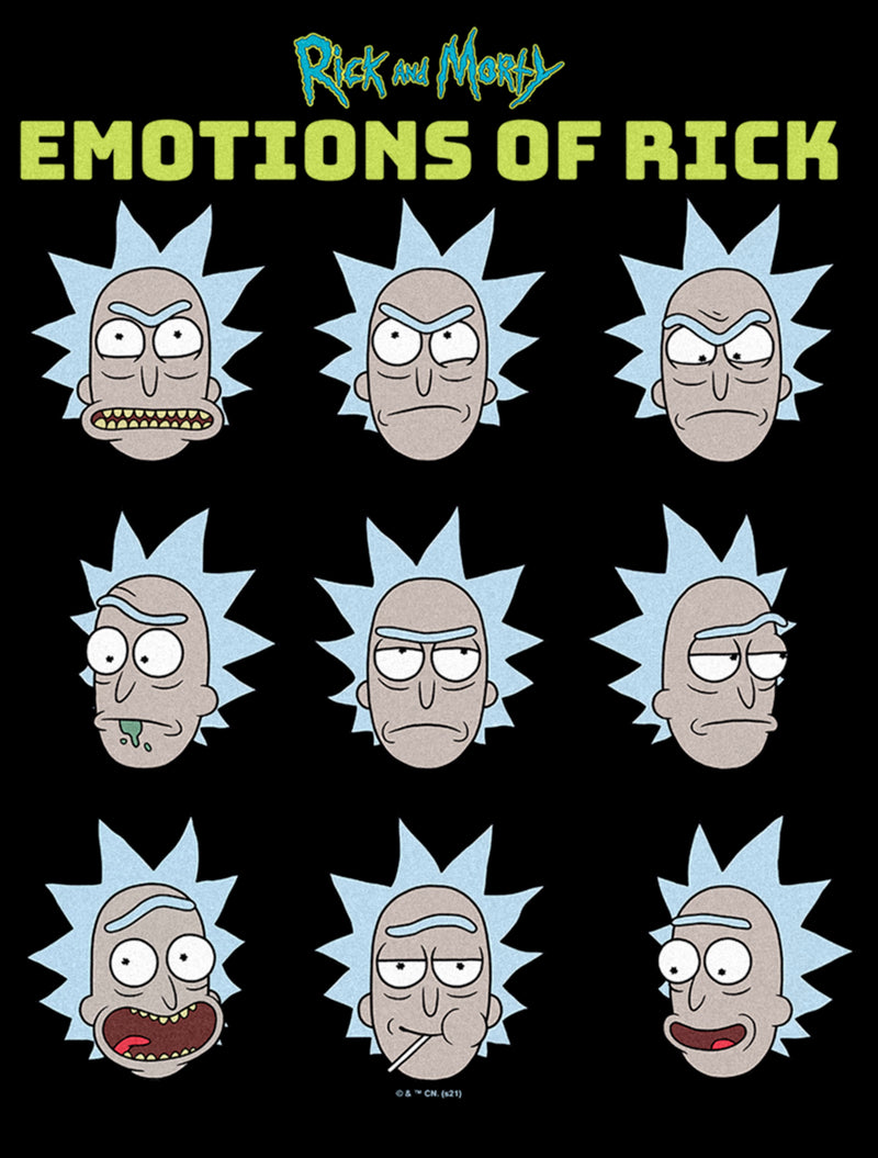 Men's Rick And Morty Emotions of Rick T-Shirt