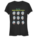 Junior's Rick And Morty Emotions of Rick T-Shirt