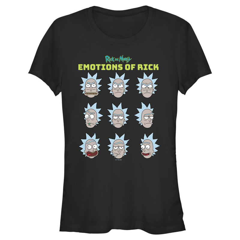 Junior's Rick And Morty Emotions of Rick T-Shirt