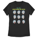 Women's Rick And Morty Emotions of Rick T-Shirt