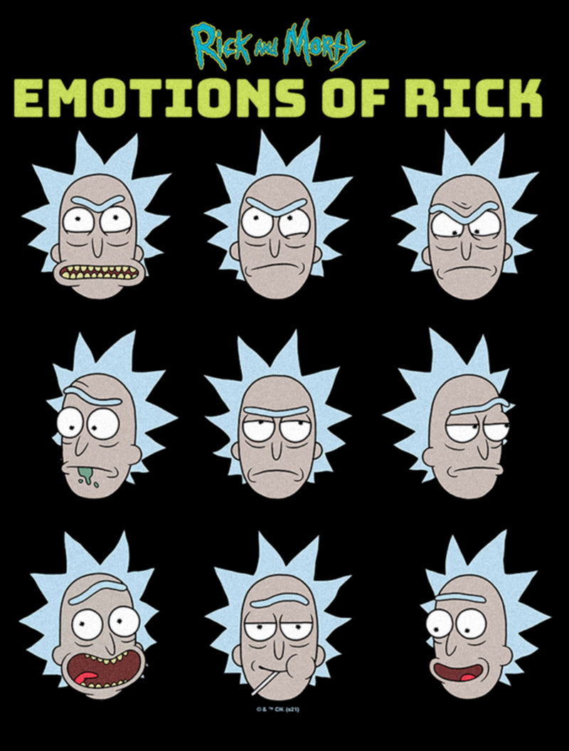 Women's Rick And Morty Emotions of Rick T-Shirt