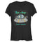 Junior's Rick And Morty Snowing Spaceship Merry Rickmas T-Shirt