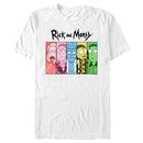 Men's Rick And Morty Colorful Family Panels T-Shirt