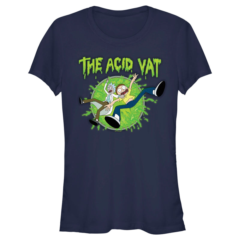 Junior's Rick And Morty The Acid Vat T-Shirt