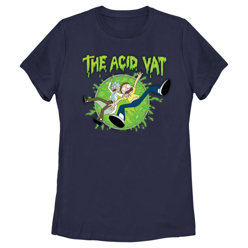 Women's Rick And Morty The Acid Vat T-Shirt