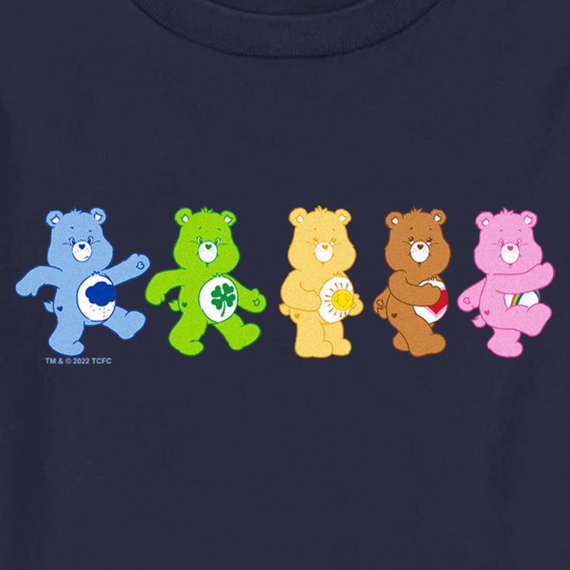 Toddler's Care Bears Walking Bears Line Up T-Shirt