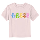 Toddler's Care Bears Walking Bears Line Up T-Shirt