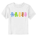 Toddler's Care Bears Walking Bears Line Up T-Shirt