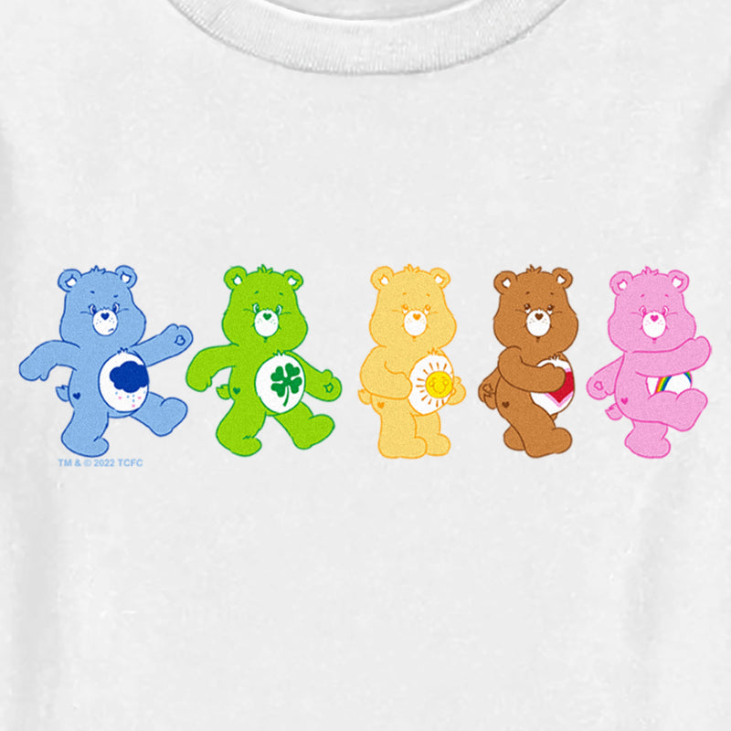 Toddler's Care Bears Walking Bears Line Up T-Shirt