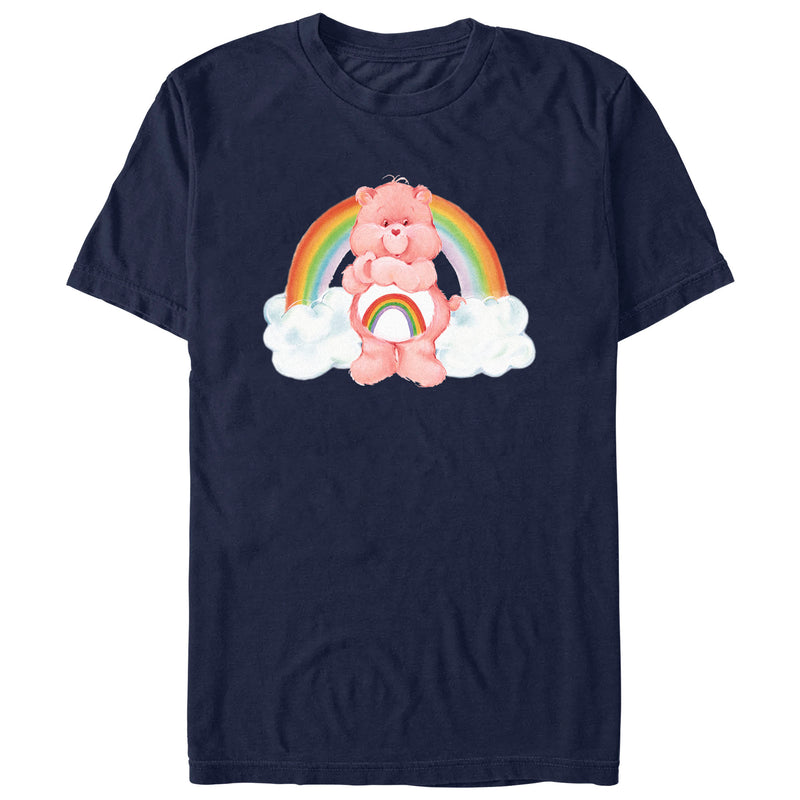 Men's Care Bears Rainbow Cheer Bear T-Shirt