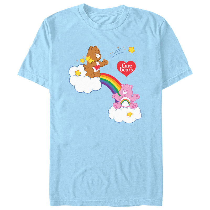 Men's Care Bears Bears Playing on Clouds T-Shirt