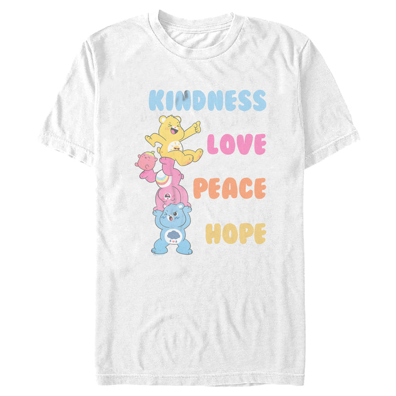 Men's Care Bears Kindness Love Peace Hope Bears T-Shirt