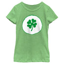 Girl's Care Bears St. Patrick's Day Good Luck Bear Emblem T-Shirt