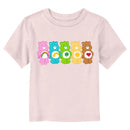 Toddler's Care Bears Colorful Bears Line Up T-Shirt