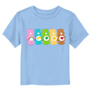 Toddler's Care Bears Colorful Bears Line Up T-Shirt