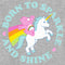 Toddler's Care Bears Born to Sparkle and Shine Cheer Unicorn T-Shirt