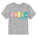 Toddler's Care Bears Colorful Logo Line Up T-Shirt