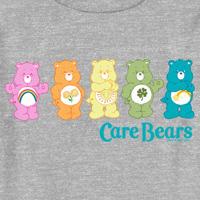 Toddler's Care Bears Colorful Logo Line Up T-Shirt