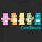 Toddler's Care Bears Colorful Logo Line Up T-Shirt