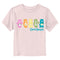 Toddler's Care Bears Colorful Logo Line Up T-Shirt