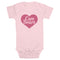 Infant's Care Bears Pink Heart Logo Onesie