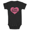 Infant's Care Bears Pink Heart Logo Onesie