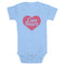 Infant's Care Bears Pink Heart Logo Onesie