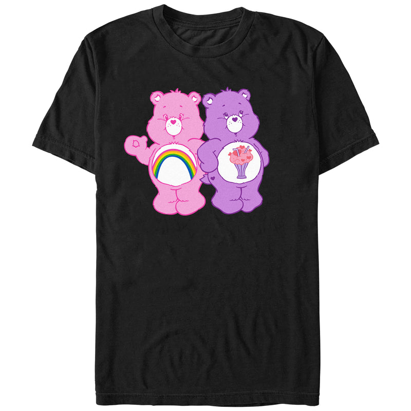 Men's Care Bears Chear Bear and Share Bear T-Shirt