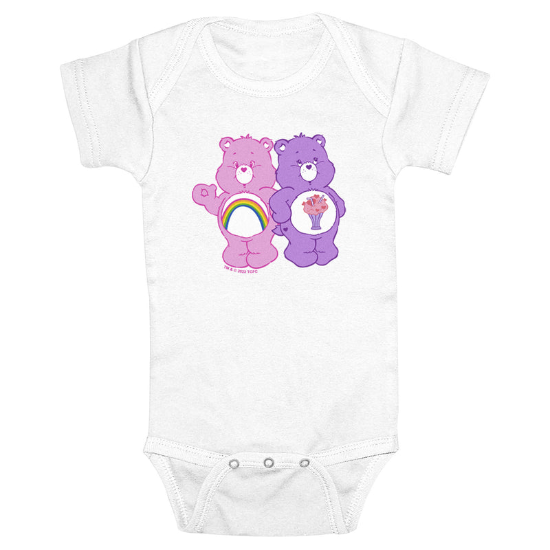 Infant's Care Bears Cheer Bear and Share Bear Onesie