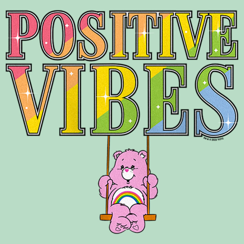 Girl's Care Bears Positive Vibes Cheer T-Shirt