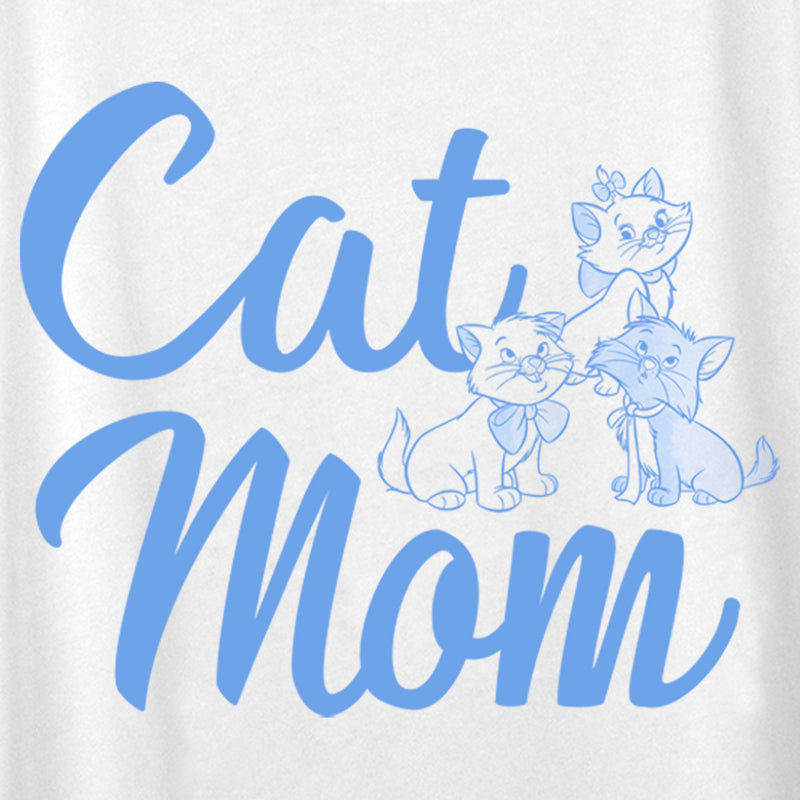 Women's Aristocats Mother's Day Cat Mom Kittens Scoop Neck