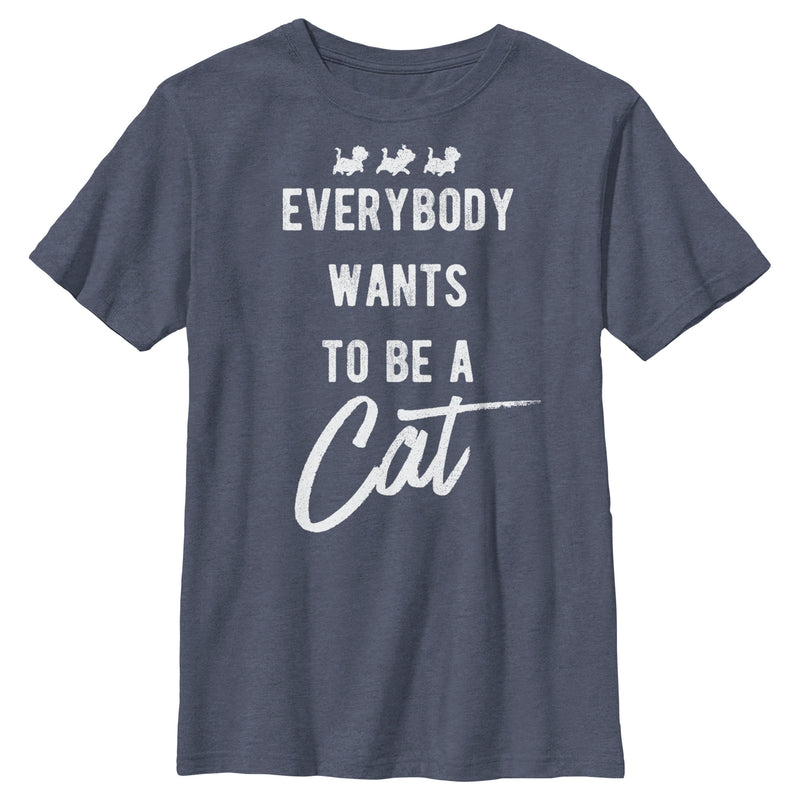 Boy's Aristocats Everybody Wants To Be a Cat T-Shirt