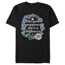 Men's Alice in Wonderland Do You Suppose She's a Wildflower Quote T-Shirt