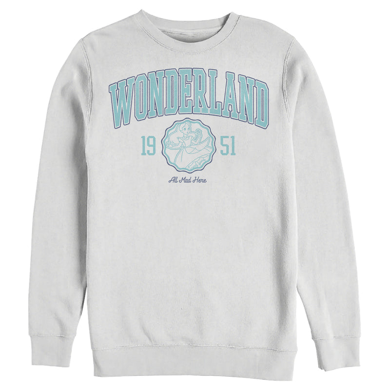 Men's Alice in Wonderland Blue All Mad Here 1951 Sweatshirt