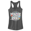 Junior's Alice in Wonderland Character Badge Racerback Tank Top